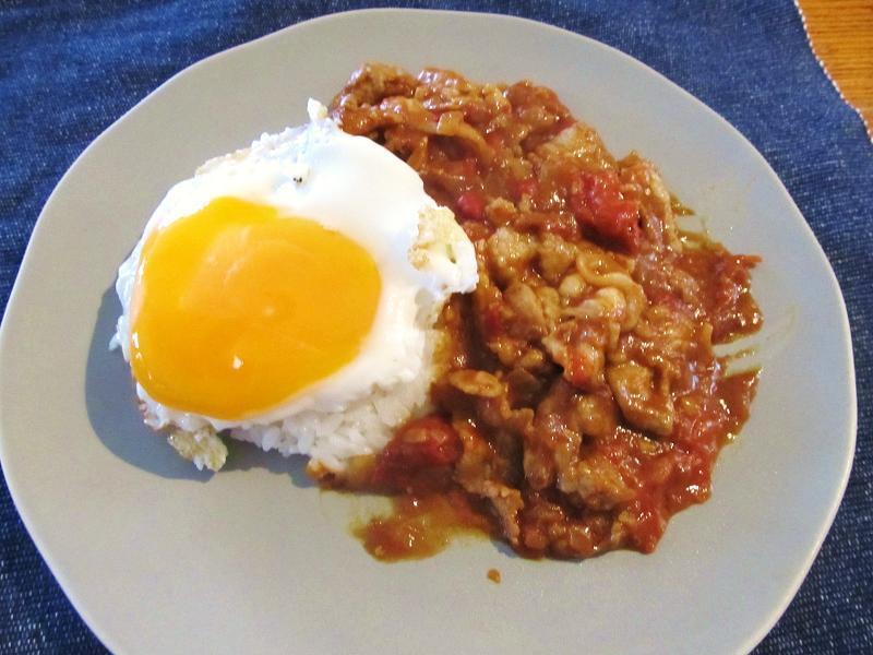 簡単 トマトと豚肉のカフェ風ランチ 簡単 美味しい おうちごはん