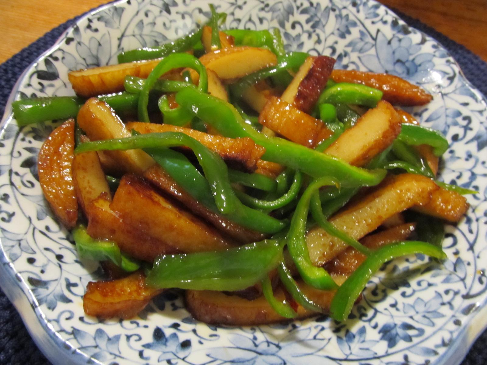 万能おかず 簡単 さつまあげとピーマンのきんぴら風 簡単 美味しい おうちごはん